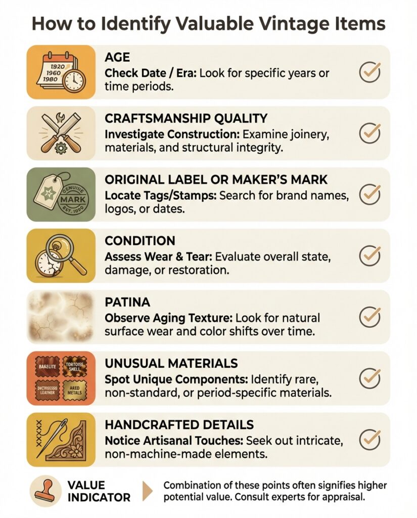 How to recognize valuable vintage items?