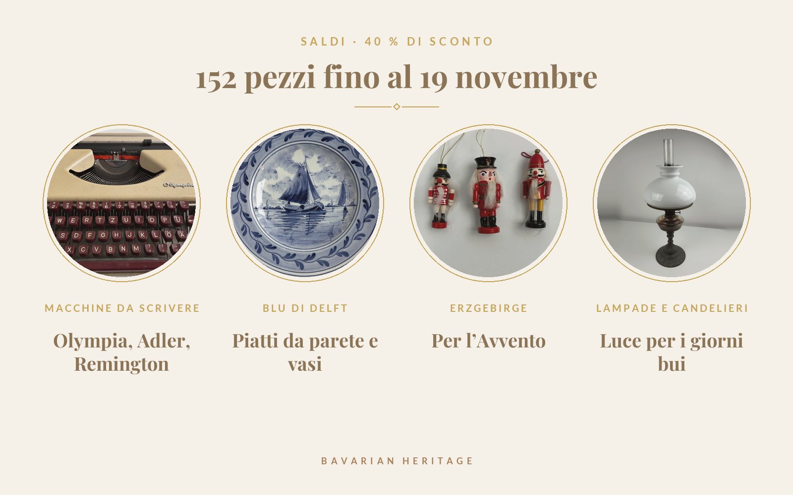 Saldi d’autunno: 40 % su 152 pezzi fino al 19 novembre